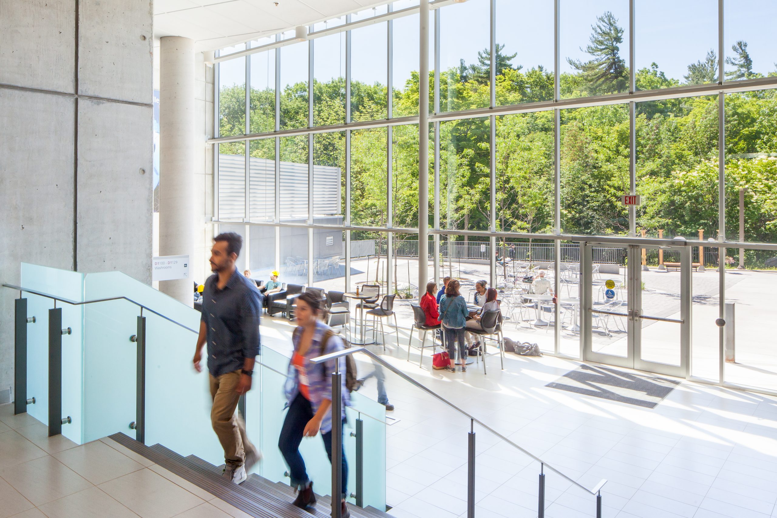 An image of Sutherland campus building on a bright sunny day