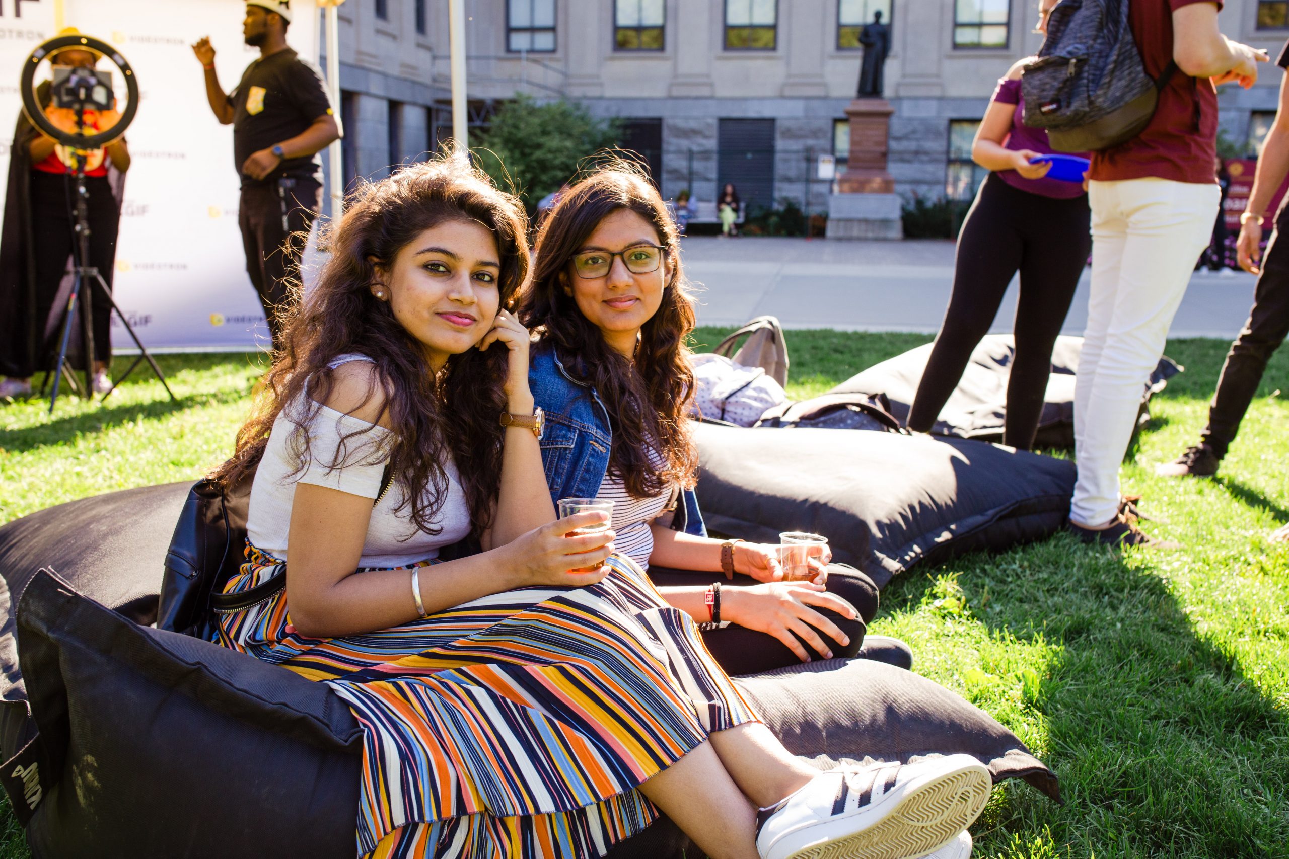 International Students smiling at the camera, University of Ottawa