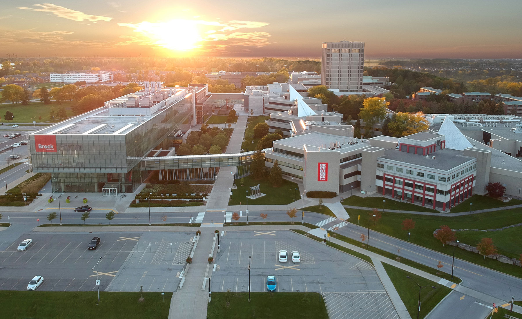 Brock University Campus at Sunset