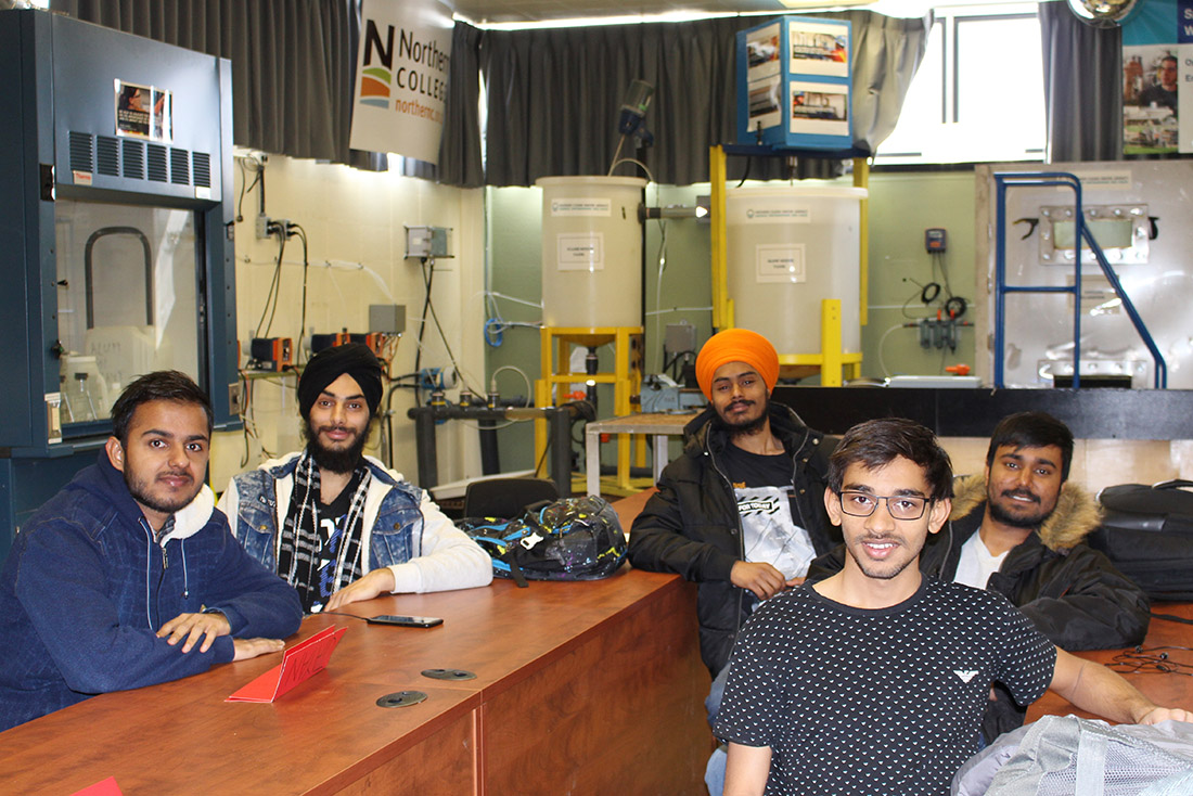 International Students in class at Northern College Timmins