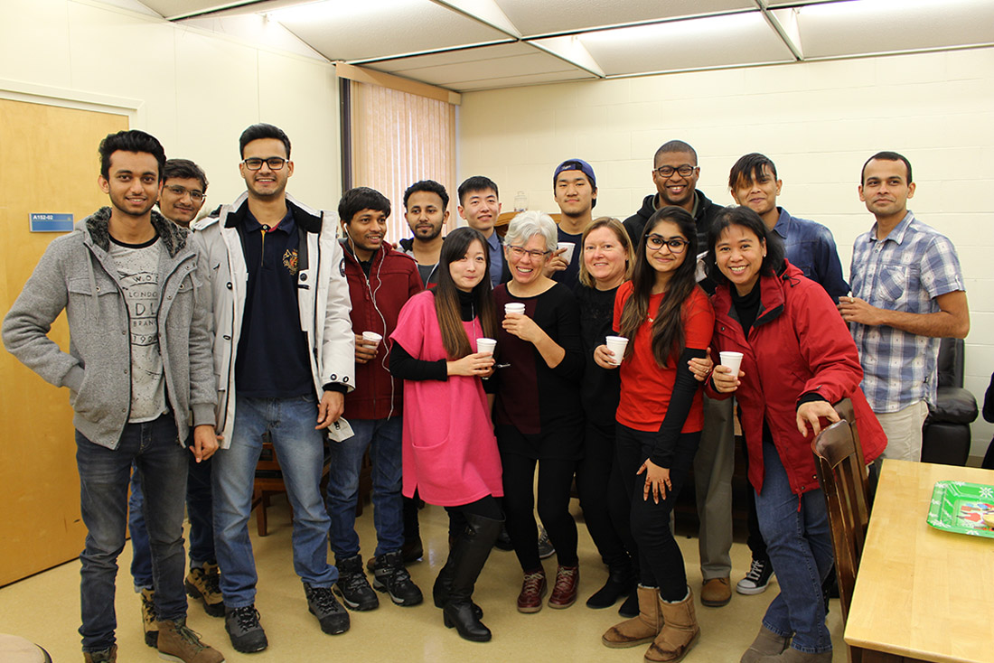 International students with their Instructor at Northern College