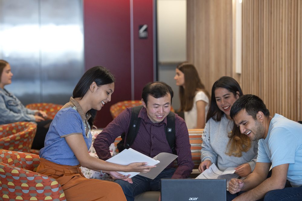 Students in a study group