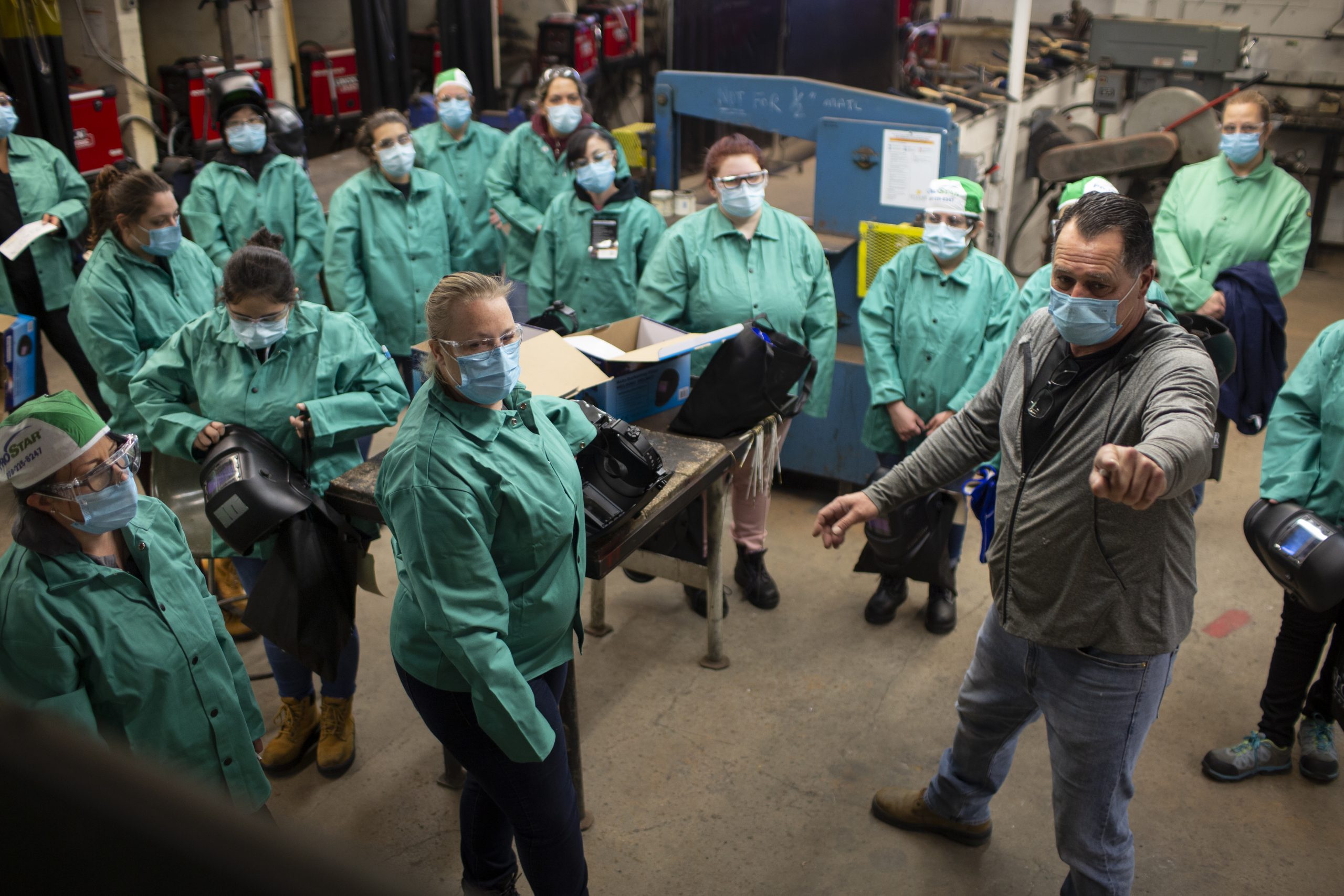 Students in our Welding program