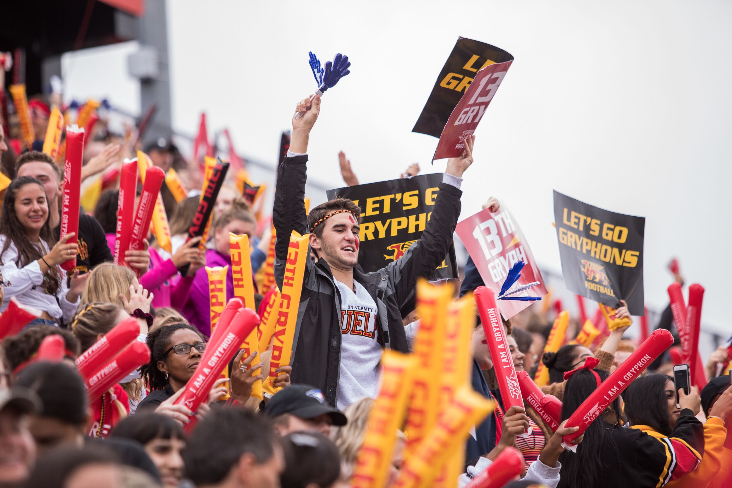 Students cheering