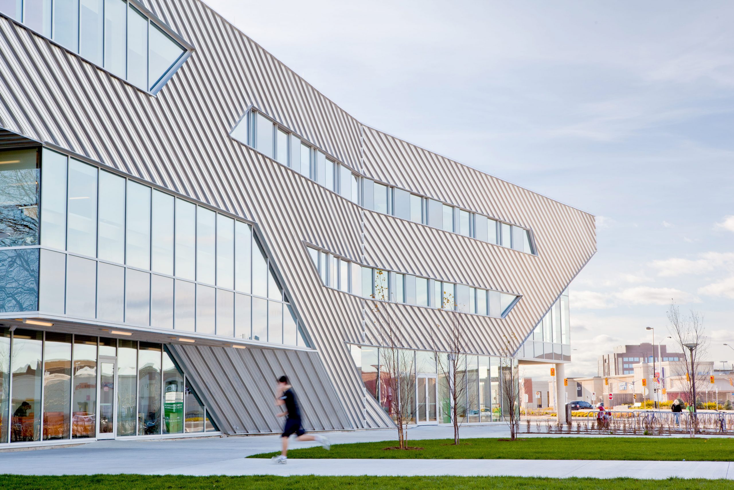 Exterior shot of Algonquin College's Student Commons
