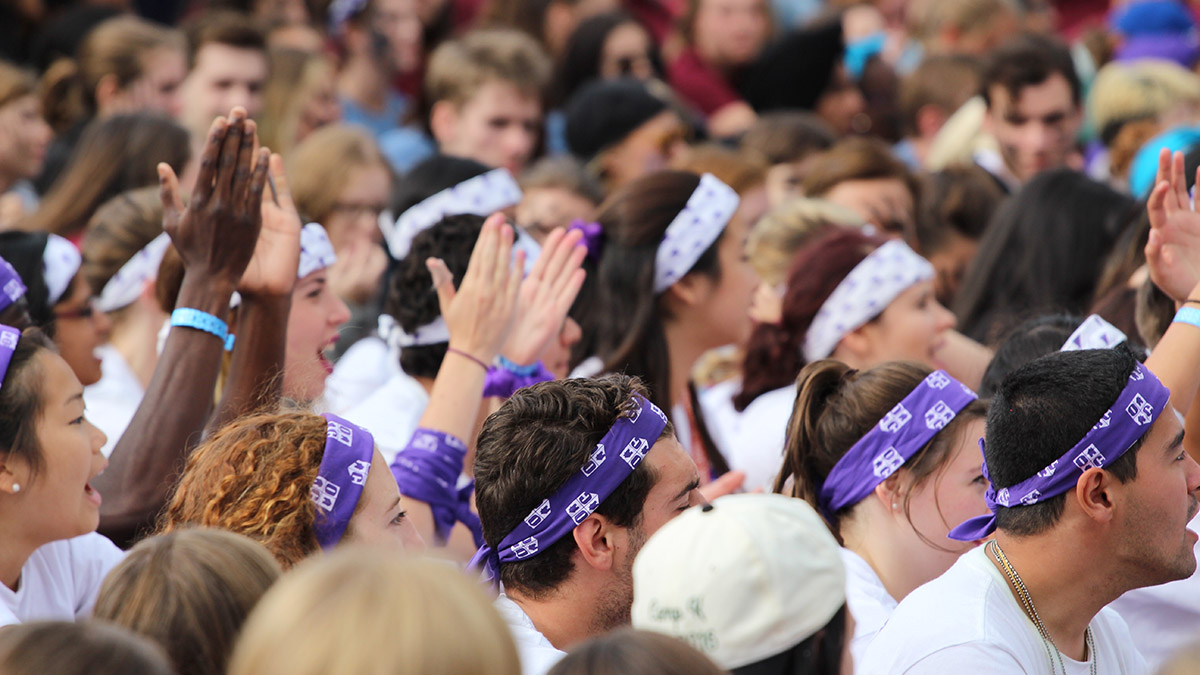 Students at Orientation Week