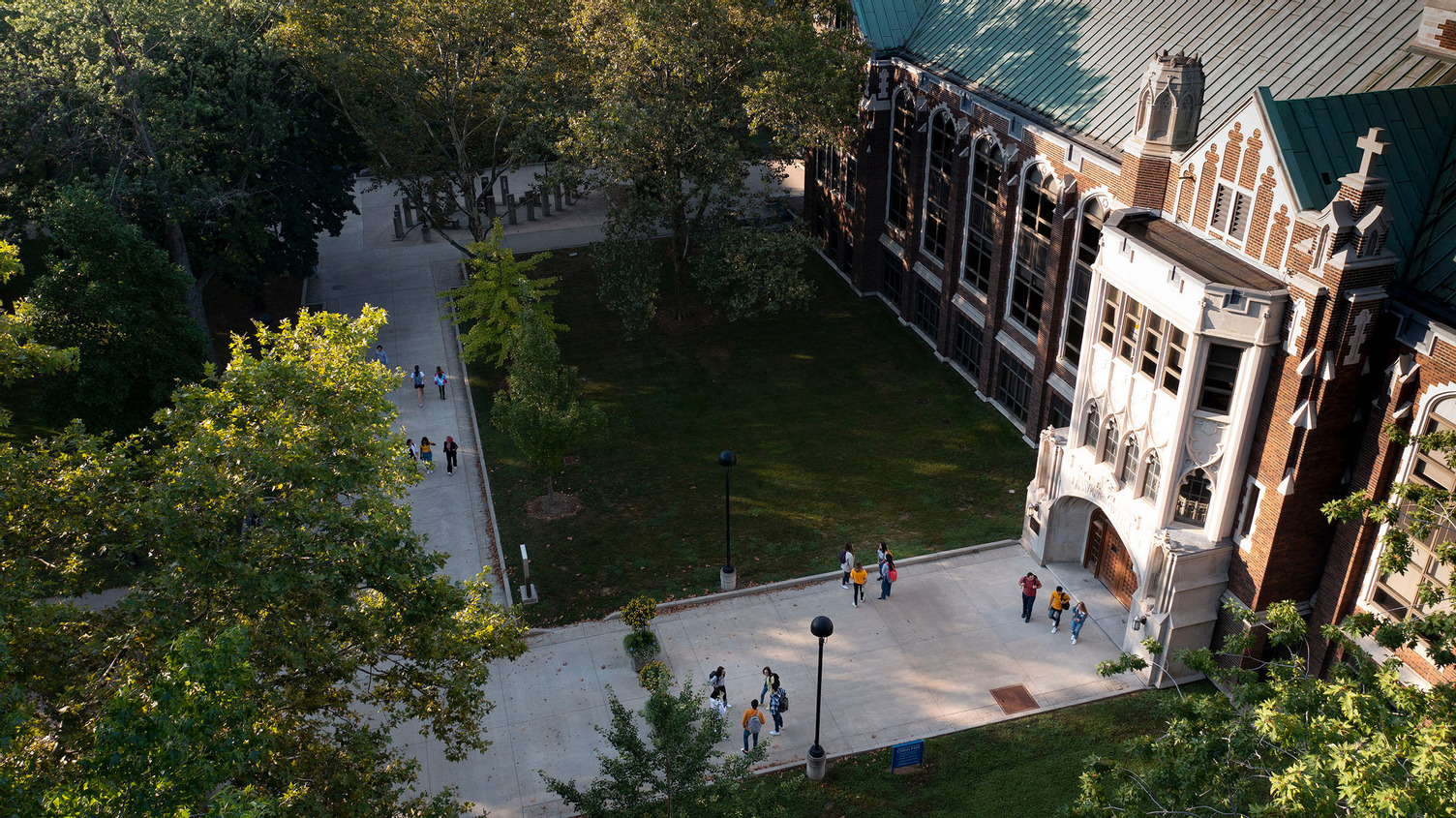 aerial view of campus