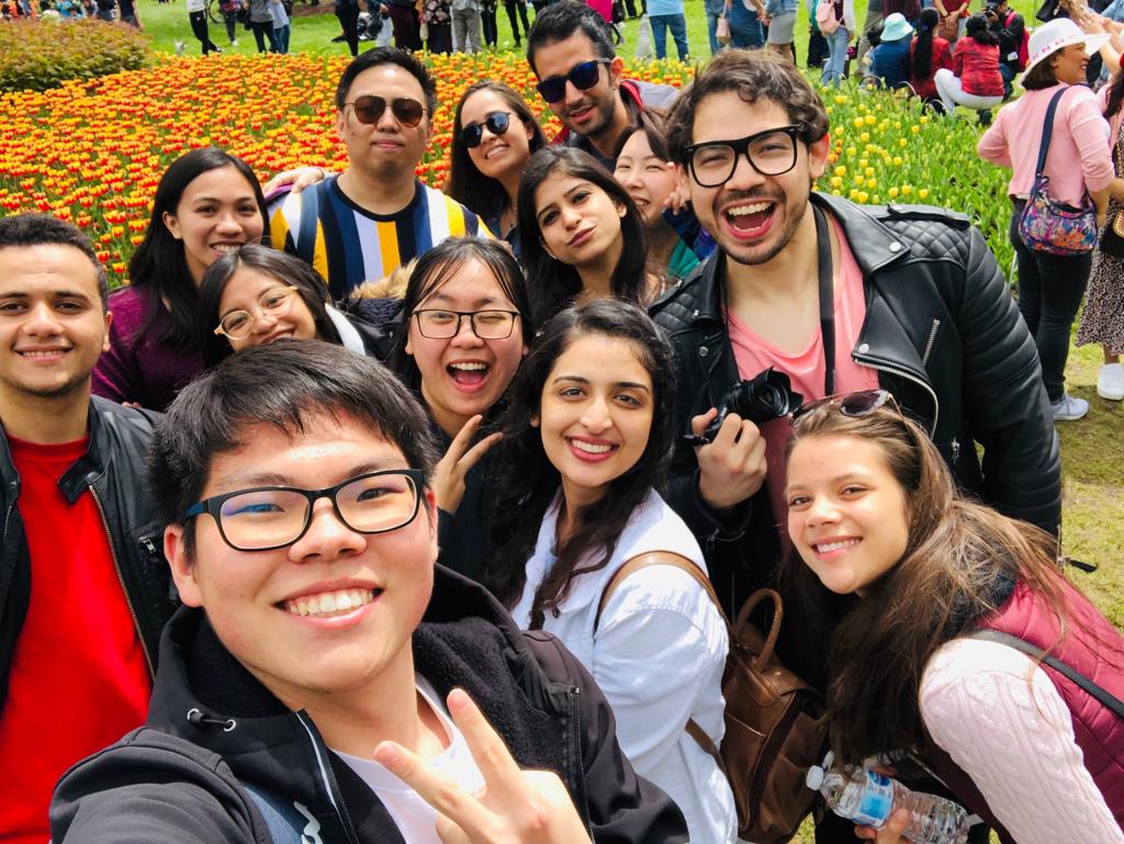 International Students on a field trip