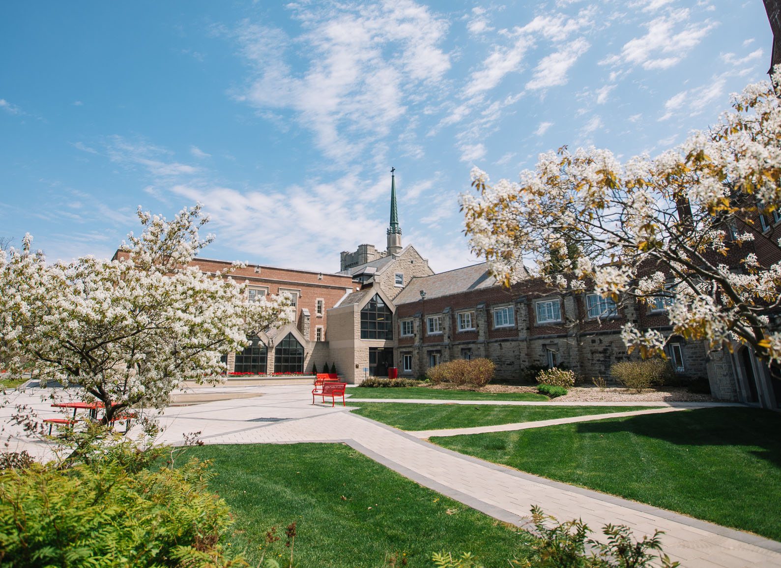 Huron Campus in Spring